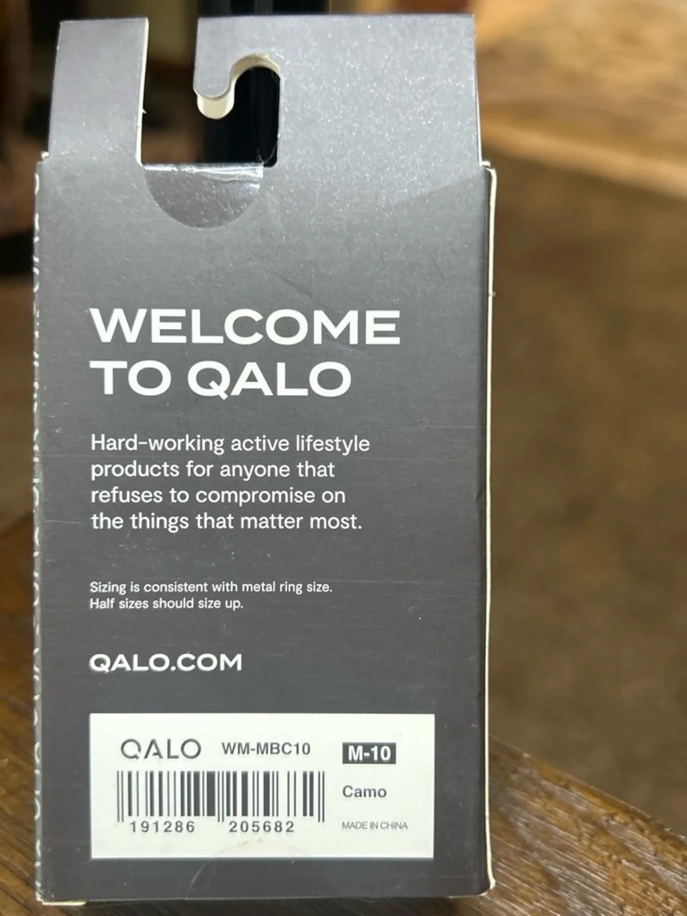 QALO Men’s Silicone Ring Size 10 - Multicolor Camo